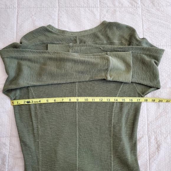 Polo Ralph Lauren Army Green Thermal Knit Midi Maxi Dress, Sz XL - Picture 9 of 9